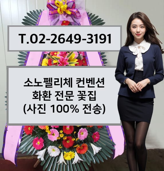 소노펠리체 컨벤션 축하화환